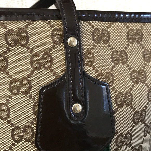 Authentic Gucci Sherry Line tote bag brown monogram canvas - Picture 9 of 16